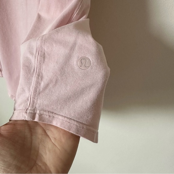 Lululemon Love Tank Top Pleated Classic Fit Pima Cotton In Feather Pink - Picture 3 of 4